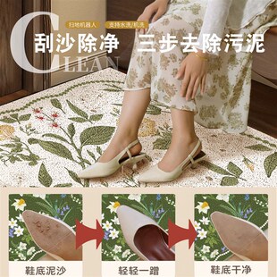 田园风入户门地垫进门脚垫丝圈门垫蹭灰防滑耐磨耐脏X进门家用脚