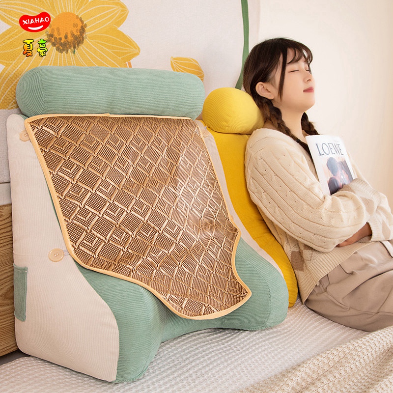 床头靠垫软包大靠背孕妇床上喂奶靠枕学生宿舍玩手W机护腰垫腰枕