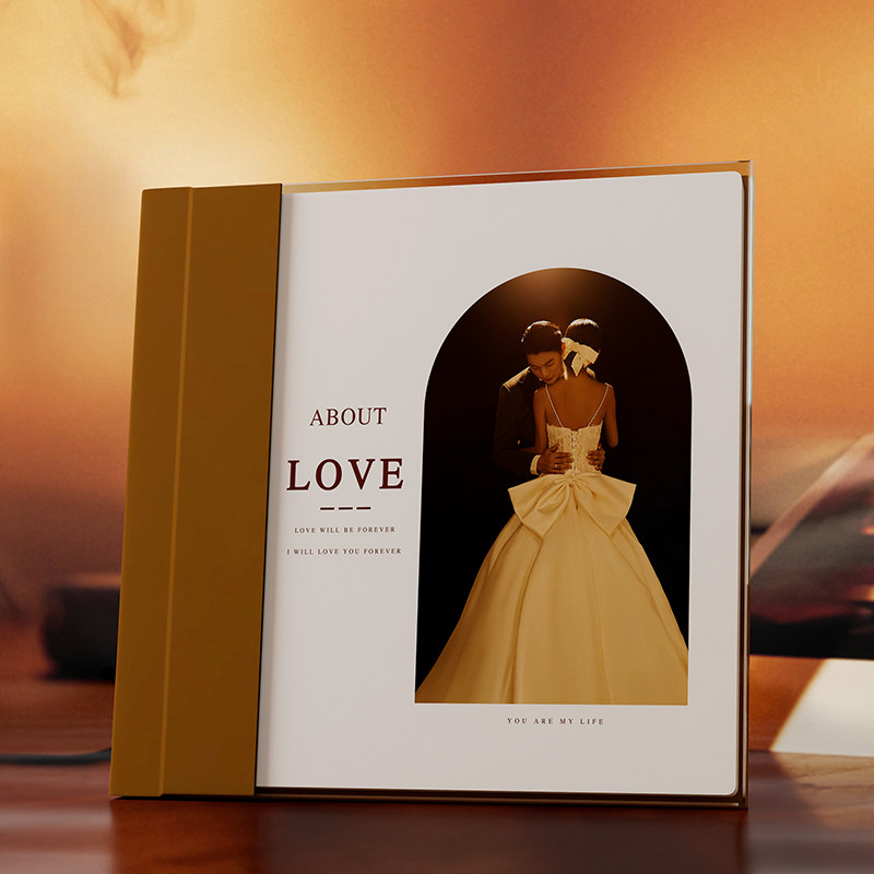 照片书定制作相册本diy洗情侣相片打I印做成纪念册精修大容量影集