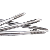 0.5 0I.8 M6含钴下排屑通孔机用丝 0.7 加长80L先端丝攻M3