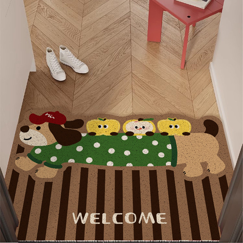 卡通丝圈入户门地垫大门口进门垫门里门外玄关防滑脚垫子新款地毯