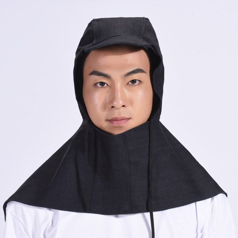披肩防护帽子防尘加厚防灰尘防工业粉尘全脸面罩头套劳保工厂专用