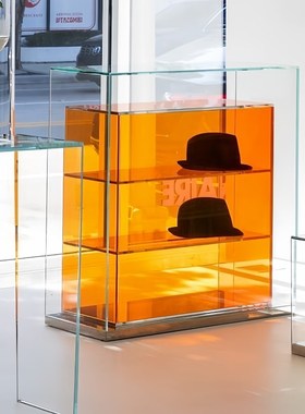 GLAS玻璃置物架展示柜手办靠墙多层落地书架书柜设计师家具陈列柜