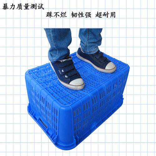 快递塑料筐长方形加厚水果蔬菜货框工厂收纳周转箩590*430*300