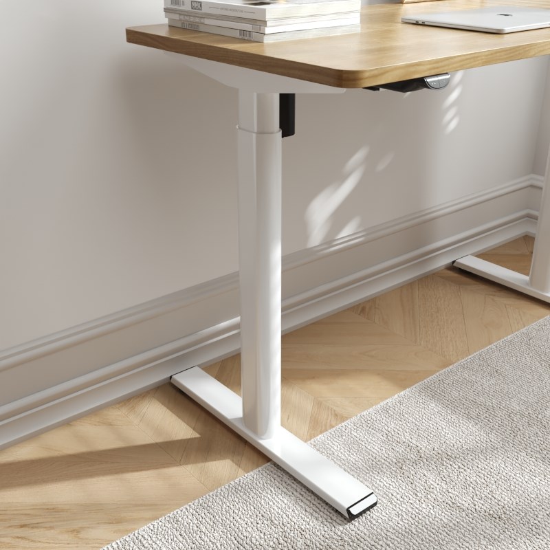 简约电脑桌电动升降桌书桌站立办公桌移动桌架桌腿环保升降台移动