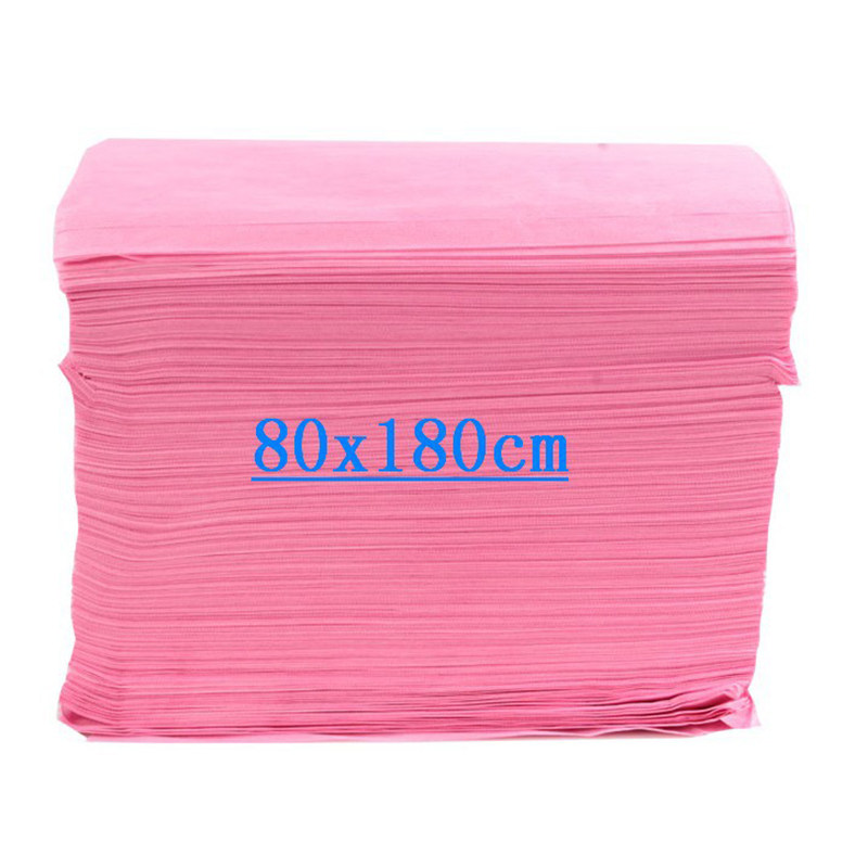 按摩一次性床单无纺布床单美容院100张旅行酒店蓝粉床垫透气隔脏