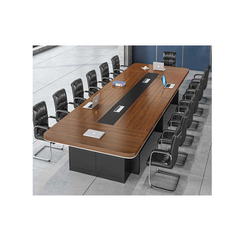臻远 会议桌4000*1500*750 柚木色