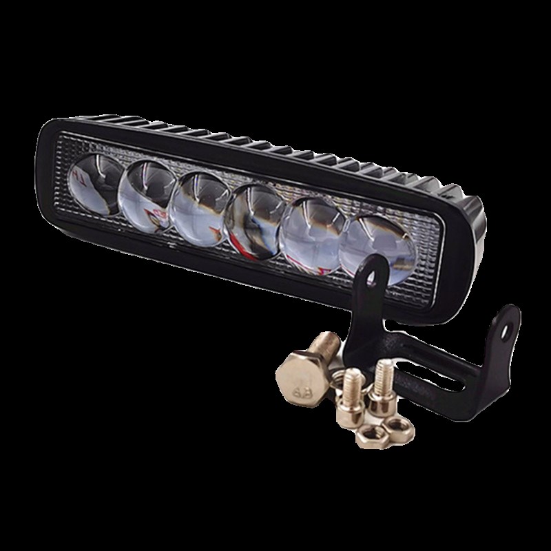 电动车LED灯单排长条灯加装外置射灯日行灯大灯辅助灯10-60V通用