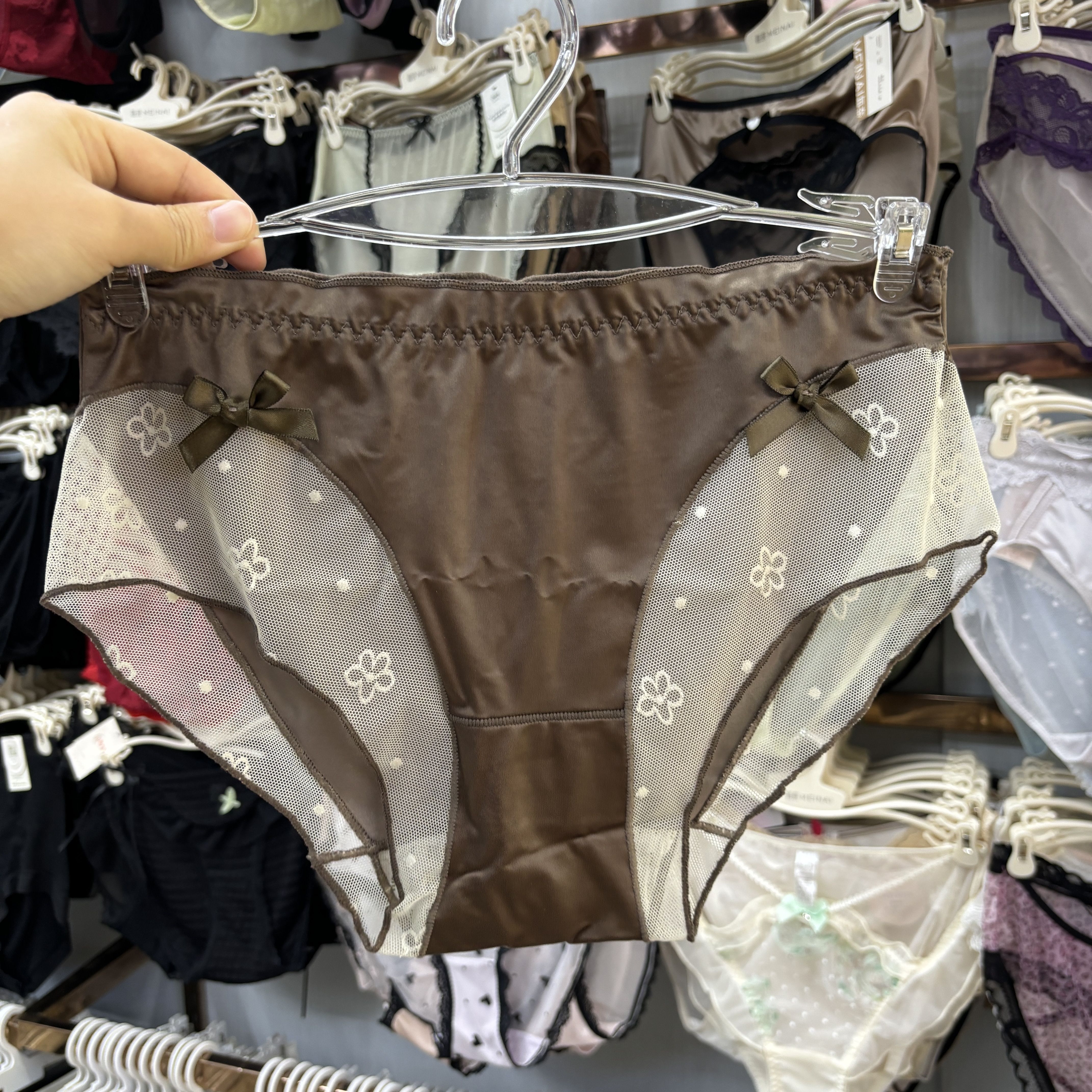 女内裤性感高开叉甜美蕾丝舒适纯欲透气女士三角裤短裤