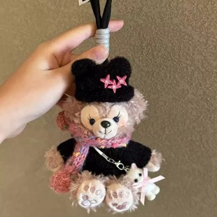 玫玫包包挂件车内装饰钥匙扣黑色系列高级感可爱心闺蜜礼物女毛绒