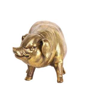 饰 杨铜记 家居装 十二生肖猪工艺品 母猪 铜母猪摆件