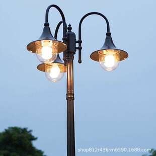 太阳能灯户外庭院灯超亮防水公寓别墅公园广场现代造型轻奢景观灯