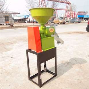 加工小型产量高谷物去皮机 两相电家用脱皮机 立式 砂轮去皮碾米机