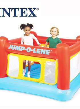 INTEX48260室内户外蹦蹦床跳跳乐儿童游乐场充气跳床淘气城堡球池