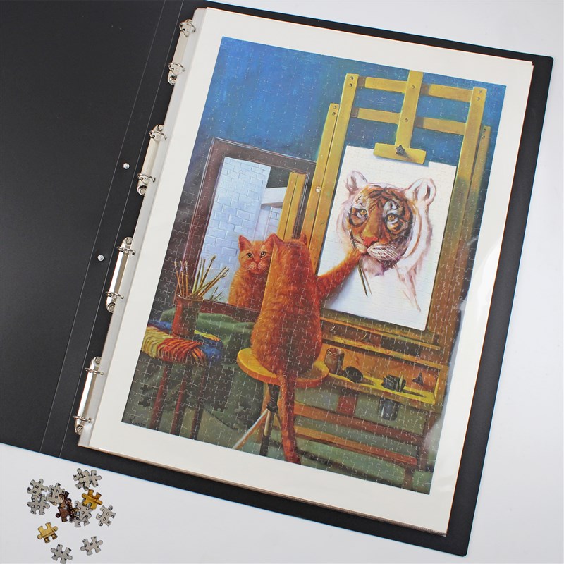 1000片成品拼图收纳册500收纳神器20E00 1500收集册加厚保护文件