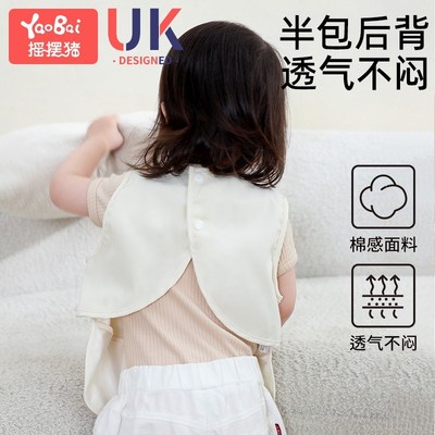 宝宝吃饭围兜罩衣防水防脏儿童围裙婴儿辅食饭兜无袖幼Z儿园男女