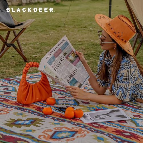 黑鹿草坪垫子地垫户外野餐垫防潮垫加厚防水Q地布公园露营春游垫