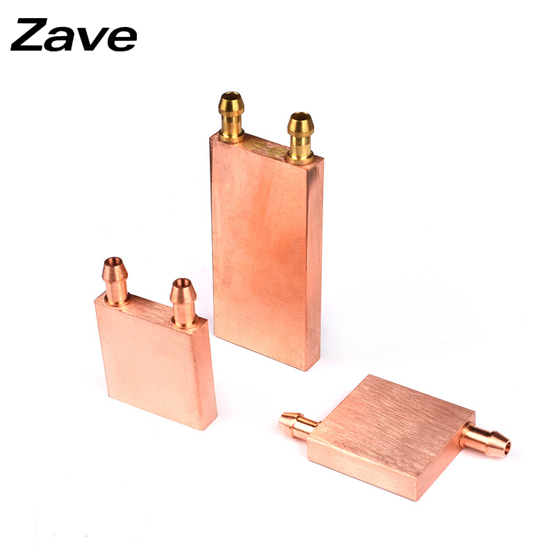 紫铜水冷头40*40 40*80 吸热液冷CPU半导N体制冷片散热器 模具水