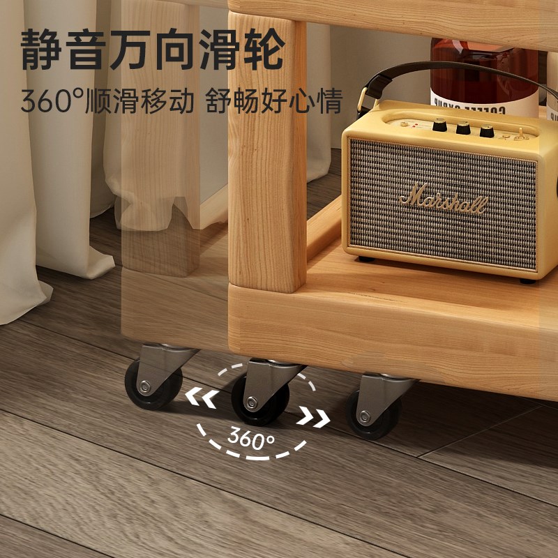 推拉茶几沙发边i几推车桌子可移动床头收纳万向轮创意沙发小侧边