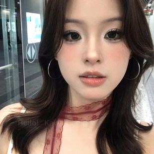 纯欲红色蕾丝花边丝巾女复古细A长条飘带叠戴百搭装饰颈饰领巾丝