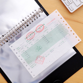 a3活页a资料册带扣a4透明插页试卷夹a5生字卡医院检查单收纳票据