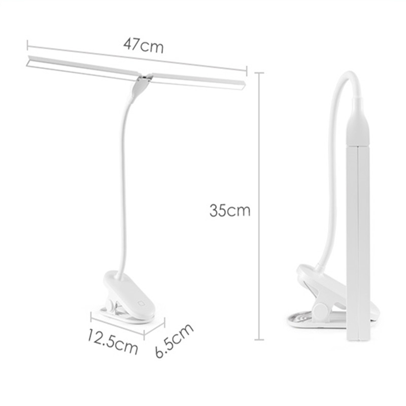 可夹式充电台灯学习专用护眼桌面宿舍床头阅读寝室Susb夹子式夹灯