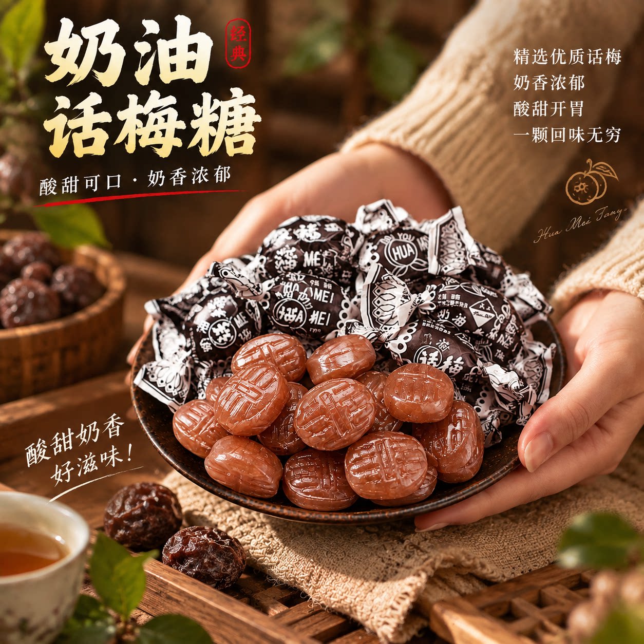 正宗上海冠生老式奶油话梅糖官方旗舰店结婚喜糖年货糖怀旧话梅糖