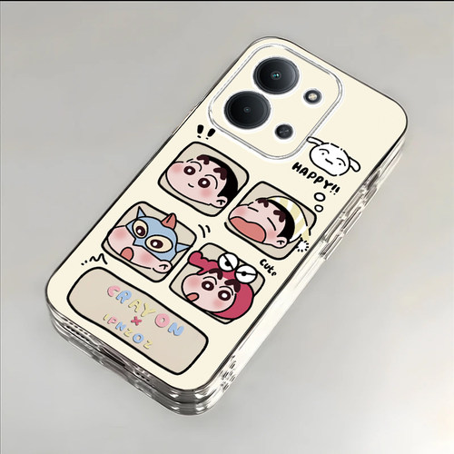 适用于红米15R手机壳新款25057RA09C全包防摔四宫格小新保护套Redmi15r卡通可爱男女款ins风Xiaomi专用外壳