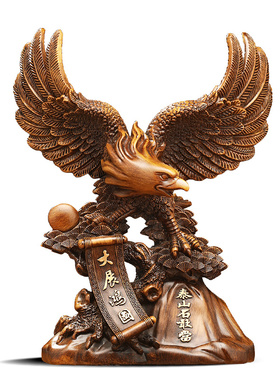 大展宏图老鹰摆件招财客厅电视柜老板办公桌装饰公司乔迁开业礼物