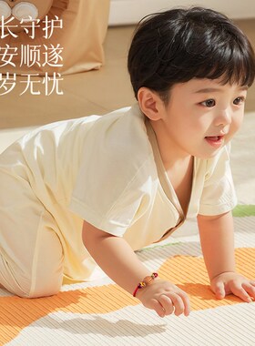 野生桃核手链婴儿桃木护身符压惊红绳桃胡手串宝宝防惊吓桃篮孕妇