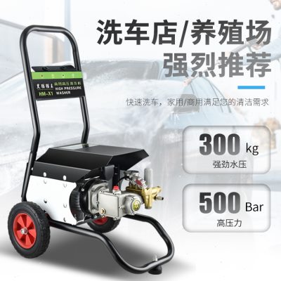 厂家黑猫猫王高压清洗机洗车机大功率220v380v洗地机养殖场洗车店