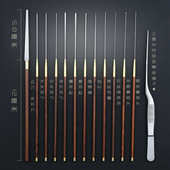 专业采耳工具木柄挖耳勺耳起耳扒蘑菇头云刀卷棉棒海底捞高级套装