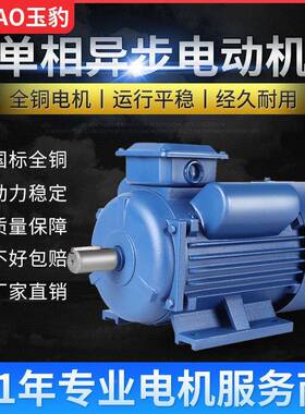 SPG单相电机220V小型两075/1高.1/1.5/2.2/3KW速全铜线异.步相电