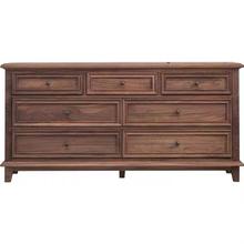 美式纯实木具斗柜七斗柜白蜡木卧室电视家简约五抽柜屉VGK储物柜