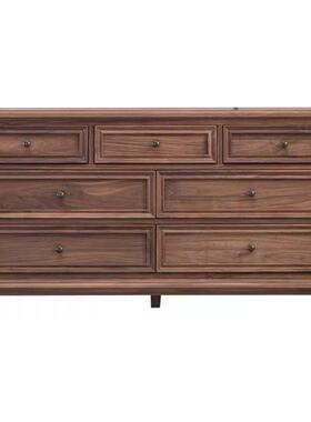 美式纯实木具斗柜七斗柜白蜡木卧室电视家简约五抽柜屉VGK储物柜