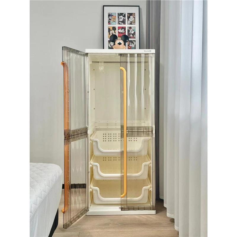 物简易衣柜环保免安装料卧室儿人童衣柜子出租NUQ房塑收纳成组装