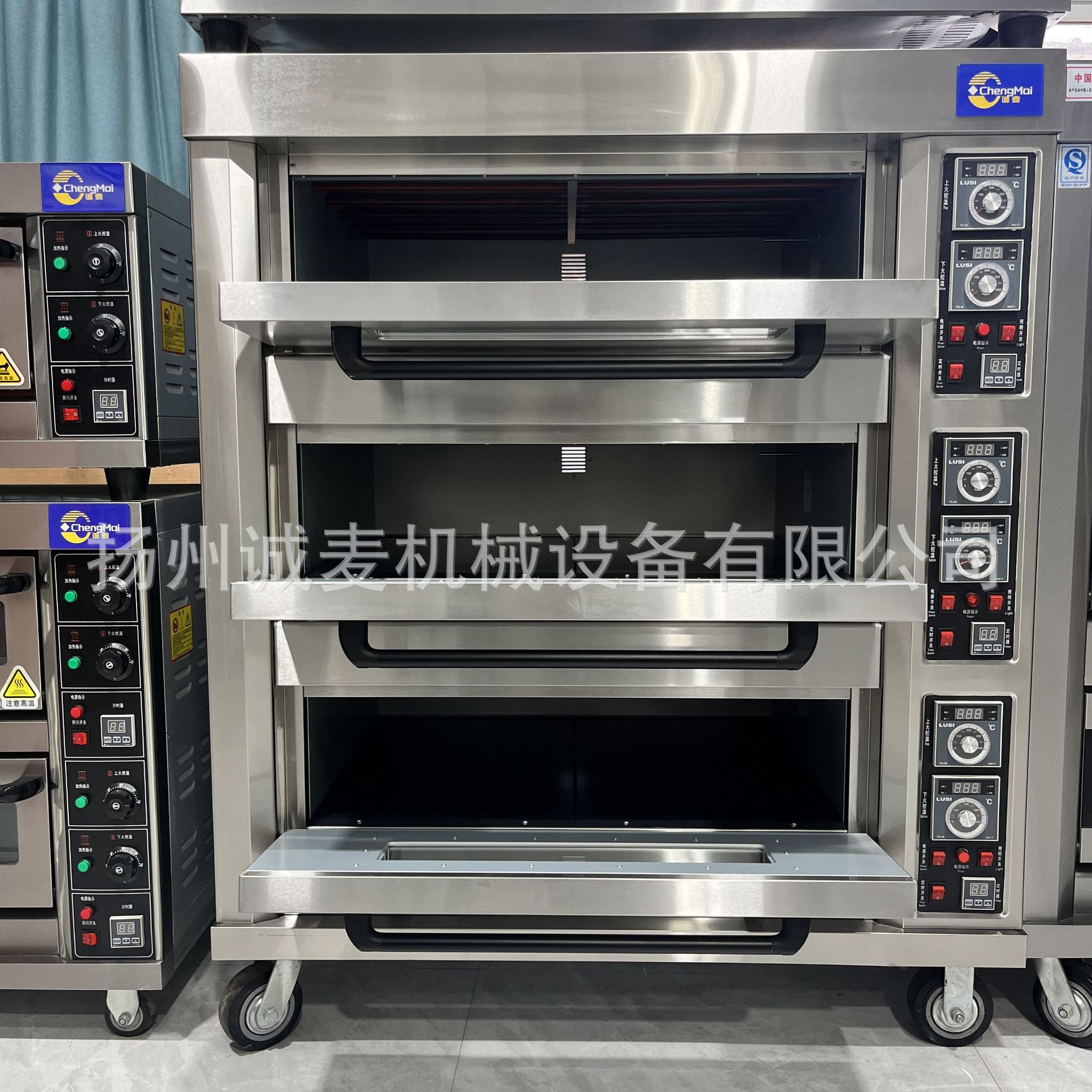 烤箱三层六盘商用大容量电烤炉黄油年糕可颂贝果烘焙蛋糕店电烤箱