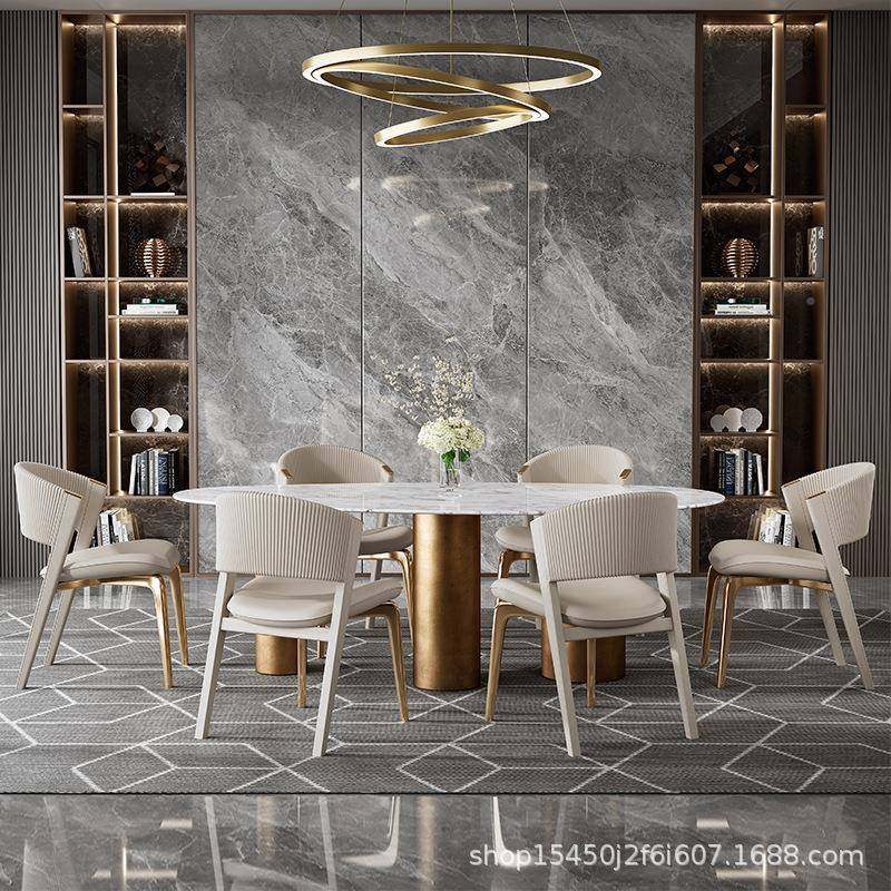 轻奢不现锈钢简约餐椅用代CC椅意式RML轻奢酒店创意家饭桌椅