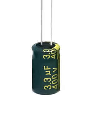 电解电容400V3.3*UF612m3m耐高温.MBC3U/400V105℃灯控驱F动电源