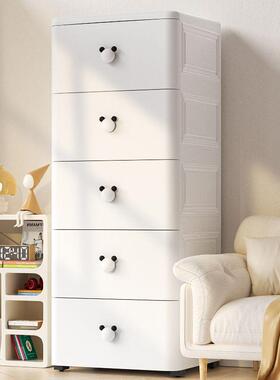 加厚屉式收纳柜抽用客厅置物柜SWZ多层家夹子缝储物柜日式卧室床