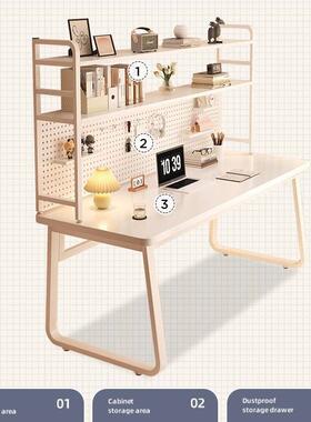 铁艺梳妆台卧室简30383现化代书桌架一体妆桌主约卧女生书化妆台