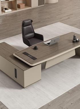 轻奢经理办室办公桌裁桌大气家用公k607书房办公大班台桌总椅组合