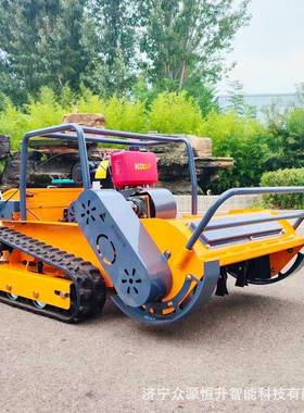 出口智利智能草22780履带割草机自式家用0碎机CJ80柴油走遥控除草