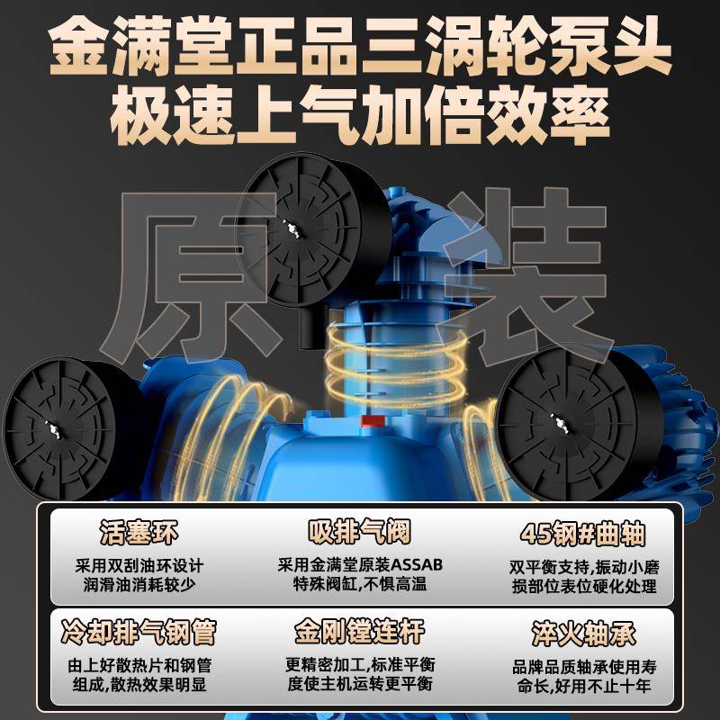 ll空压机大型380V工业级高压气泵220V小型打气泵汽修喷漆空气压缩
