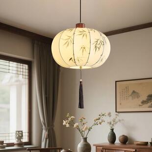 宋式美学灯笼吊灯新中式复古书房卧室餐厅过道走廊玄关新中式吊灯