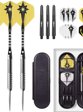 CyeeLife2BA90%直筒软式钨钢飞镖套装Steeltipdarts