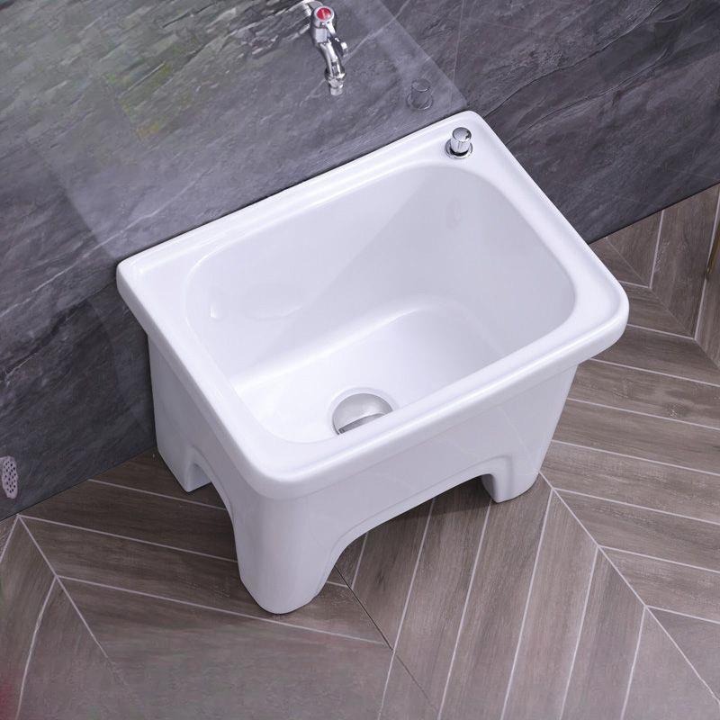 户外拖把池家用阳台陶瓷高脚洗拖布池卫生间墩布池长方形洗拖把盆
