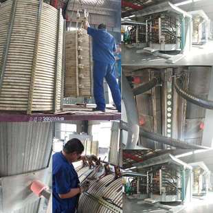 炼钢炉中频磁轭感应线圈厂价炼铅炉有芯感应器铸铁有芯中频感应圈