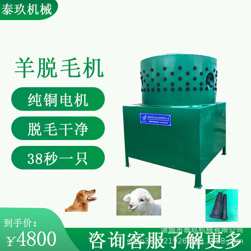 整羊烫毛脱毛机羊腔子打毛机羊屠宰打毛设备羊褪毛设备