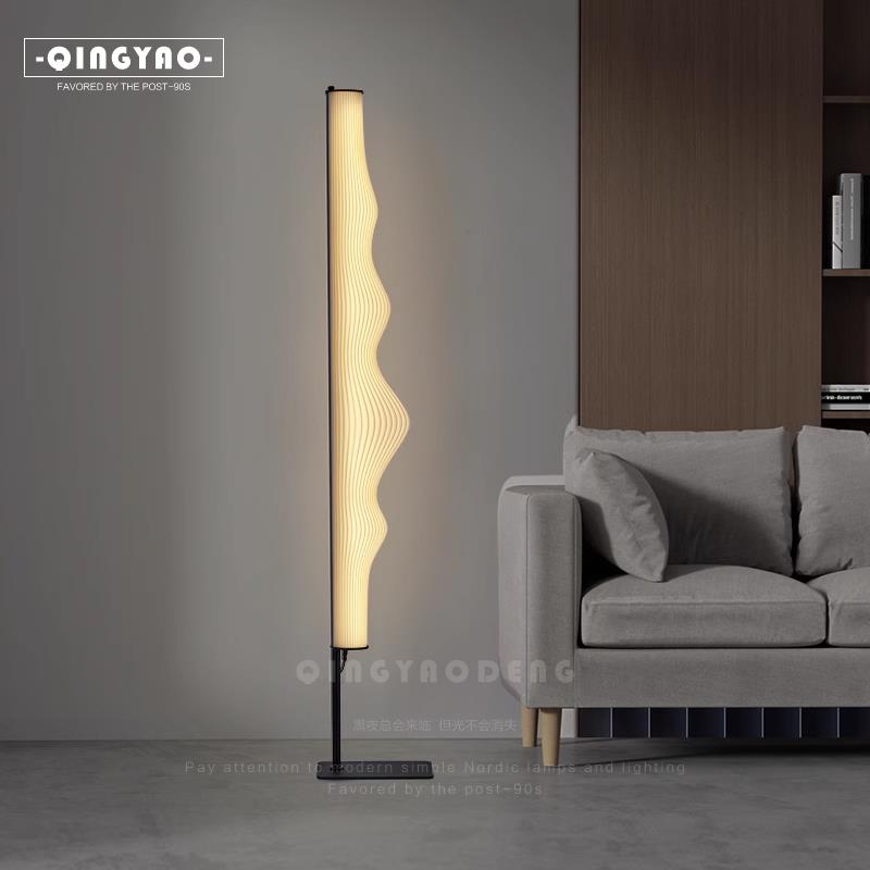 落地灯2023新款现代简约客厅卧室床头沙发极简山脉复古立式落地灯